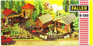 Spur H0 Faller B-590 Sortiment Gartenlauben Bausatz OVP (458k)