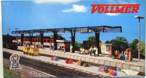 Vollmer H0 3532 Bausatz Moderner Bahnsteig 2-teilig OVP (459k)