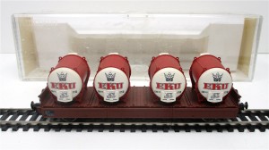 Spur H0 Fleischmann 5229K Behältertragwagen EKU DB OVP (946k)