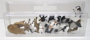 Figuren H0 Sortiment 10 Kühe braun und schwarz-weiß (5979k)