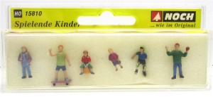 Spur H0 Noch 15810 Figuren-Set Spielende Kinder - OVP - (6416L)