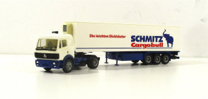 Spur H0 Herpa LKW MB Sattelzug Kühlkoffer Schmitz Cargobull (0609C)