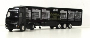 Spur H0 1:87 ALBEDO LKW Volvo Globetrotter XL Sattelzug Kalender 2001 (0761C)