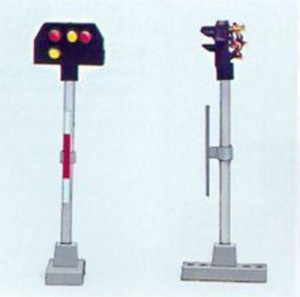Schneider H0 2008 LED Gleissperr- und Zugdeckungssignal - Fertigmodell