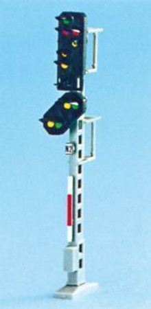 Schneider H0 2106 LED DB  Ausfahr-Hauptsignal mit Vorsignal - Fertigmodell