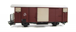 Spur H0e BEMO 2050 gedeckter Güterwagen RhB OVP (990C)