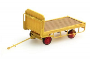 Artitec H0 1/87 387.32-YW  Fertigmodell Anhänger Bahnsteigkarre gelb - OVP NEU