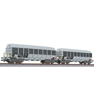 Liliput H0 (1/87) L230152 2-tlg. Set Wagen für Tonerde-Transport, Uacos, "ERMEWA", Ep.VI -OVP NEU