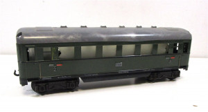 Spur 0 Fleischmann Schürzenwagen grün  2./3. Klasse  OVP  (2735D)