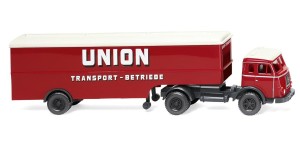 Wiking 1/87 051323 LKW Koffersattelzug Henschel "Union-Transport" - OVP NEU