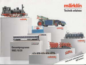 Märklin Katalog Ausgabe Gesamtprogramm 1992/93 (Z316)