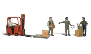 Woodland Scenics WA1911  H0 Arbeiter mit Gabelstapler