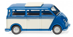 Wiking H0 1/87 033402 DKW Schnelllaster Bus - blau/perlweiß - OVP NEU