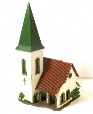 Spur H0 Fertigmodell Faller Dorfkirche ländlich (0847D)